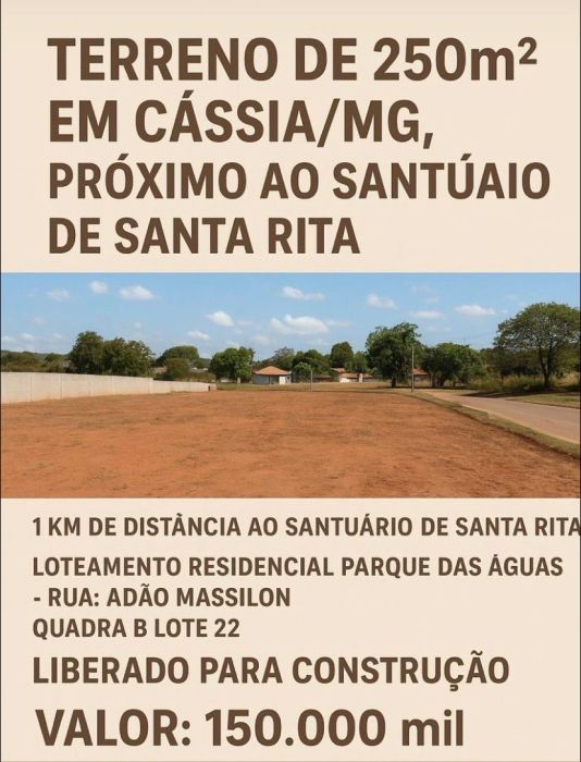 Terreno - Venda - Centro - C�ssia - MG